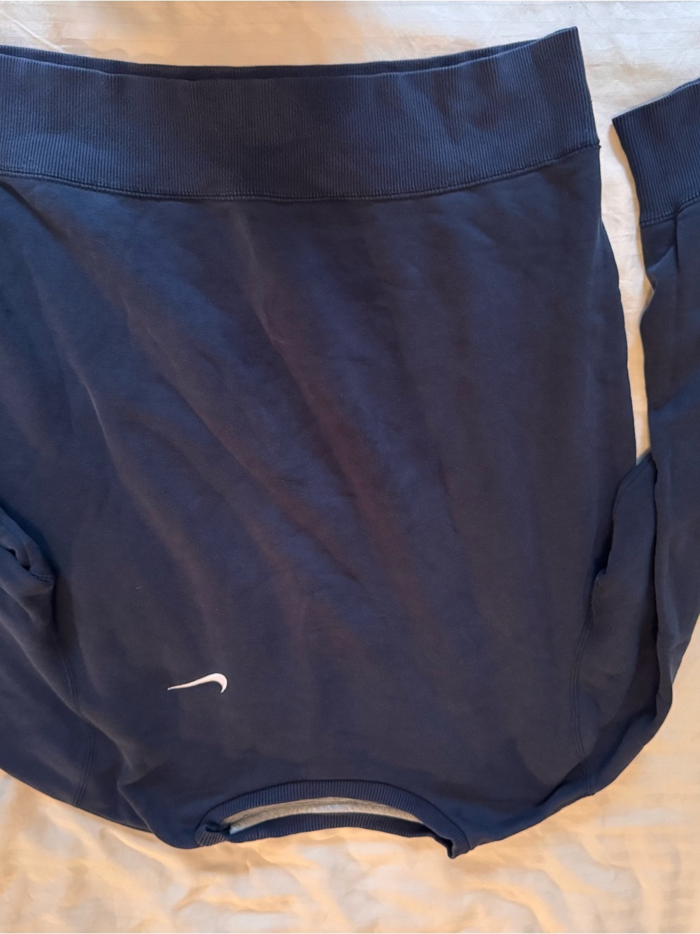 Nike Navy Crewneck Sweatshirt with White Swoosh